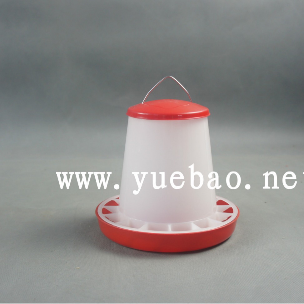 4KG塔式料桶 成鸡料桶 鸡鸭养殖料桶用料槽 鸡料鸭料桶 粤宝批发