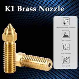 15个 颜色：图片色 材质：黄铜 黄铜喷嘴套件，用于 3D 打印机的