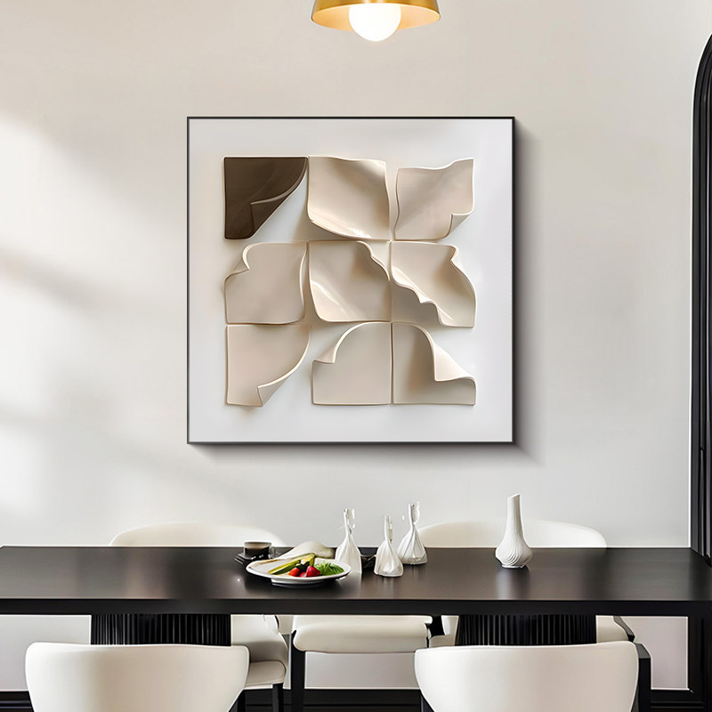 Blanco y negro gris abstracto decoración de comedor pintura moderna simple alta sensación de arte sala de estar colgar pintura pintura dormitorio pintura mural de mesa de comedor