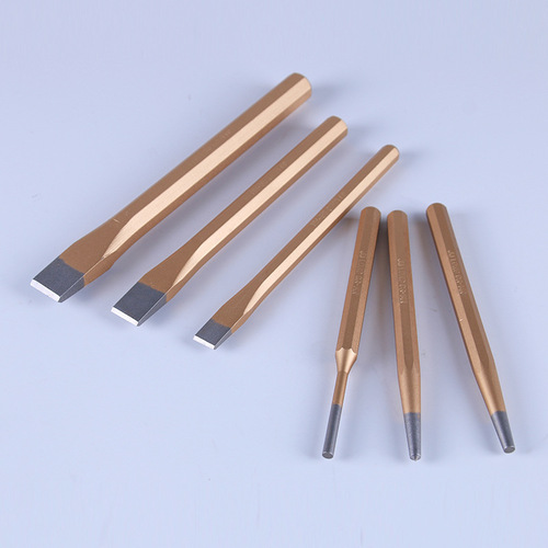 Factory 6-Piece Set Chisel Chisel Series Punch Chisel Wholesale Flat Chisel Multi-Size Point Chisel Steel Chisel Stone Worker Chisel 01