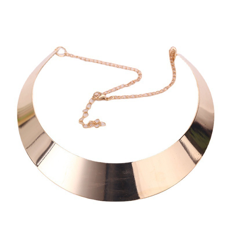 Collana choker punk esagerata in metallo da donna_voghion.com