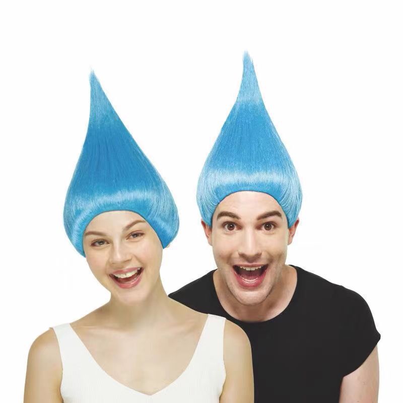Flame Wig Halloween Troll Festival Carnival Night Wig Magic Elf Wig Water Drop Head Onion Head Garlic Head Flame Wig Halloween Troll Festival Carnival Night Wig Magic Elf Wig Water Drop Head Onion Head Garlic Head