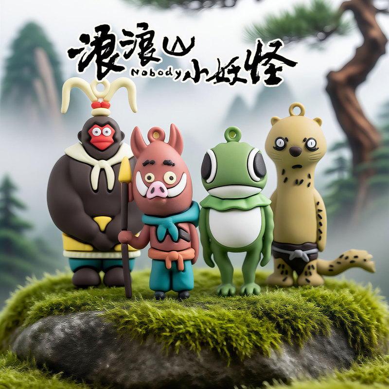 新品浪浪山小妖怪小猪妖盲盒裸公仔摆件桌面饰品玩具创意摆摊商品|undefined
