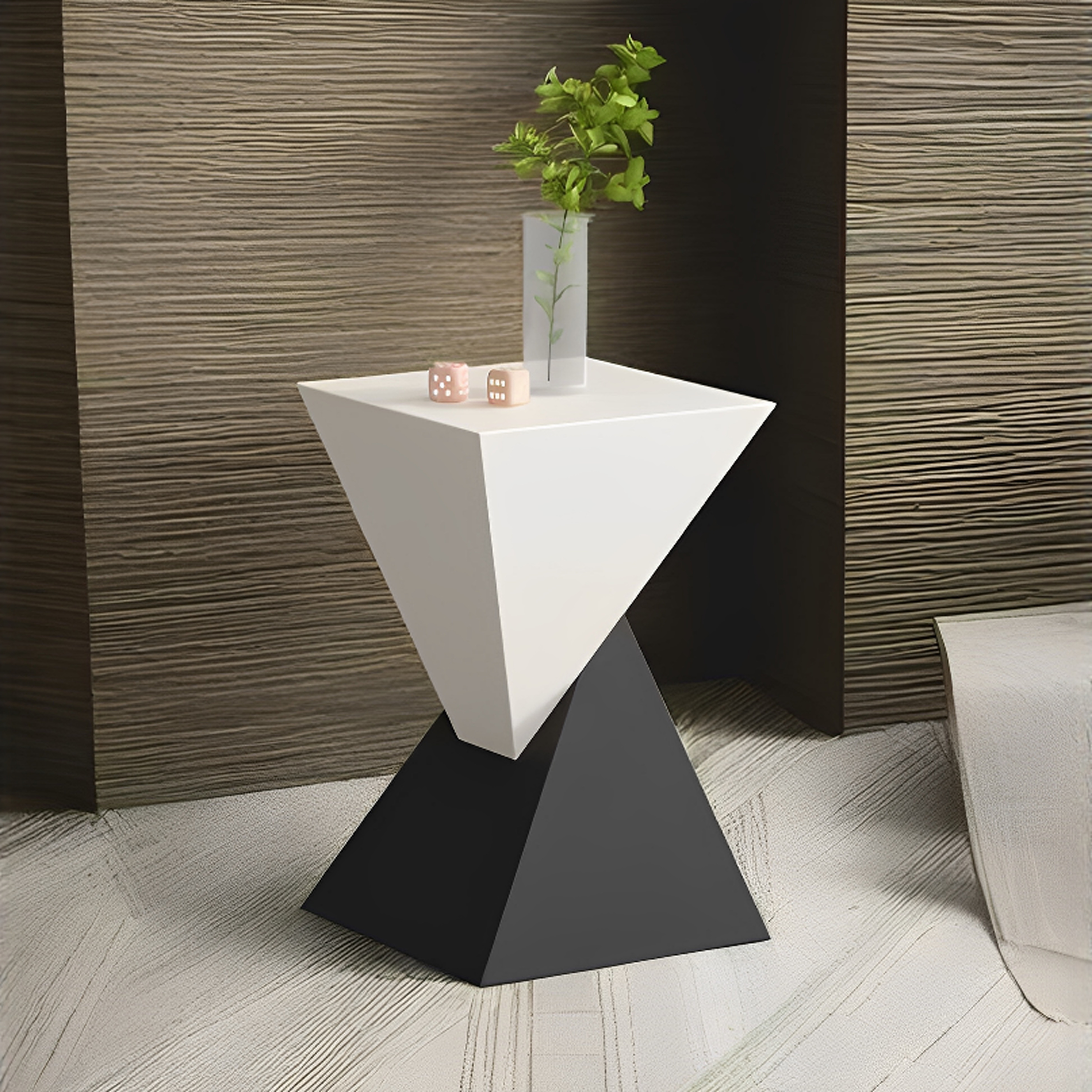 Italian Minimalist Modern Minimalist Style Living Room Geometric Designer Small Apartment Table Square Bedside Table Creative Table Coffee Table