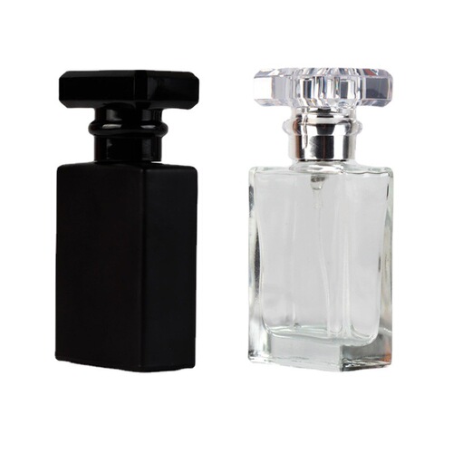 Supply 30ml glass bottle perfume decanting bottle empty bottle clear glass bottle black glass bottle
