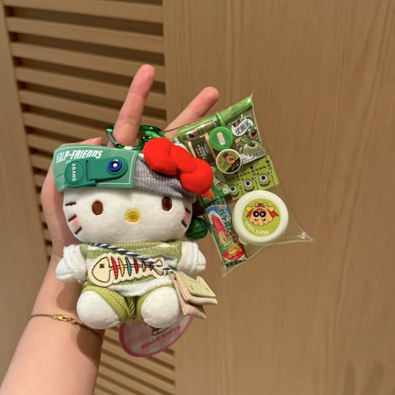 Sanrio, hello kitty, подлинная классическая мультяшная плюшевая кукла, сумка, упаковка, брелок