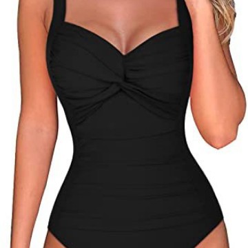 2023 Amazon popular traje de baño de una pieza para mujer traje de baño de contracción del vientre traje de baño cruzado delantero image 1