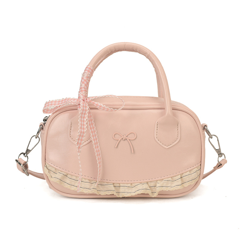 2026 nuevo bolso coreano para niños bolso de encaje de estilo extranjero bolso adorable arco bolso accesorios de niña pequeña