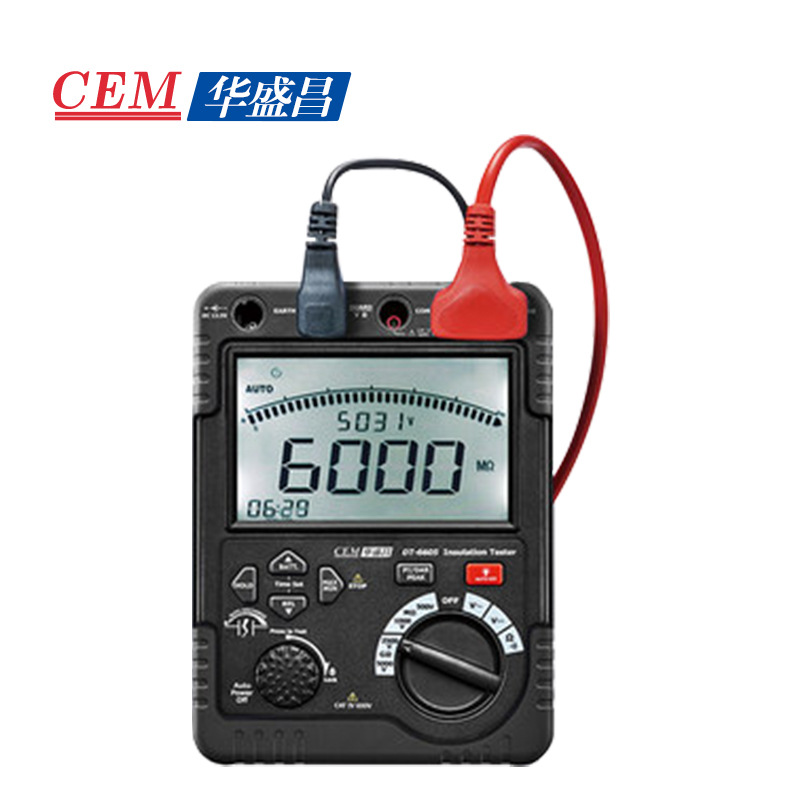 CEM华盛昌高压绝缘电阻测试仪交直流电压测量绝缘表DT-6605