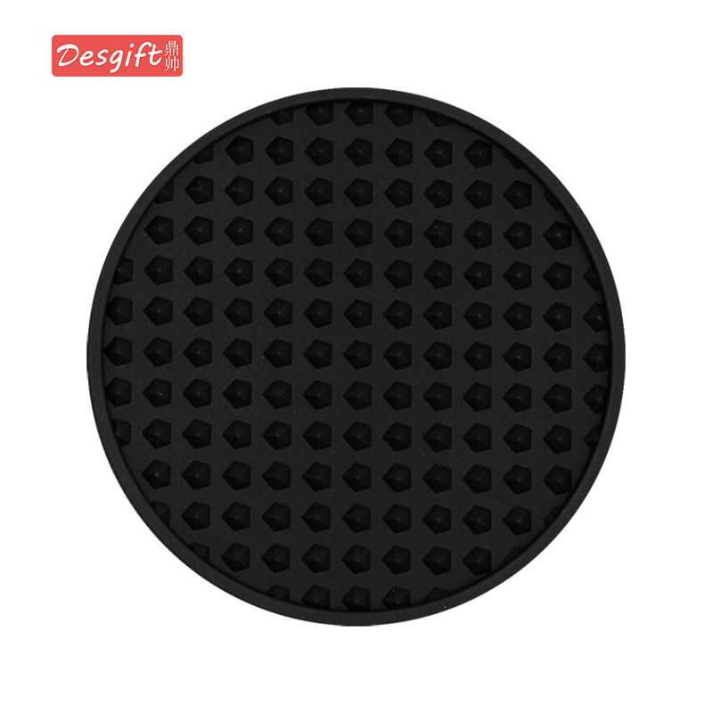 Pentagram posavasos resistente al calor posavasos alimentos grado silicona Morandi color 10cm ronda posavasos logotipo imprimible