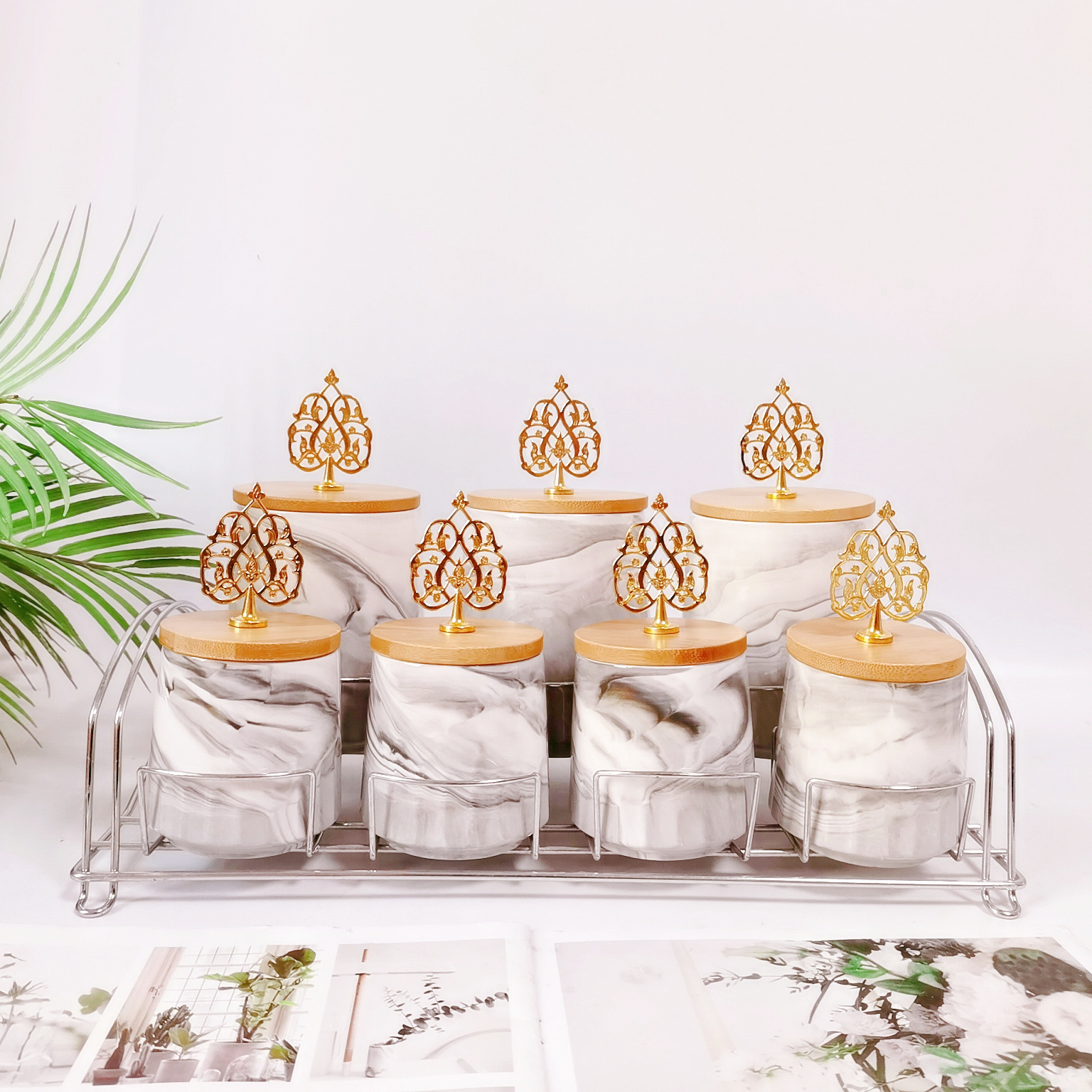 Marbling Gris + hoja