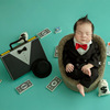 Children's photography props suitable for photo sessions for new born, boy's clothing, monopoly