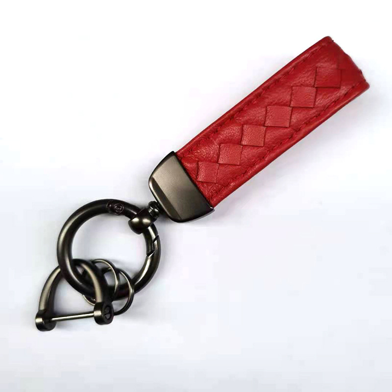 Simple Style Rhombus Pu Leather Zinc Alloy Women's Bag Pendant Keychain display picture 8