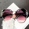 Fashionable sunglasses, sun protection cream, glasses, 2022 collection, fitted, internet celebrity, UF-protection, Korean style