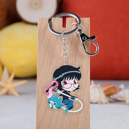 Anime merchandise Hunter x Hunter Alucard keychain Jack and Killua transparent pendant