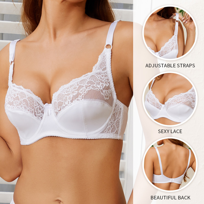 Bra ruso transfronterizo ajustable anillo de acero ropa interior femenina tradicional soporte transpirable delgado bra cup comercio exterior