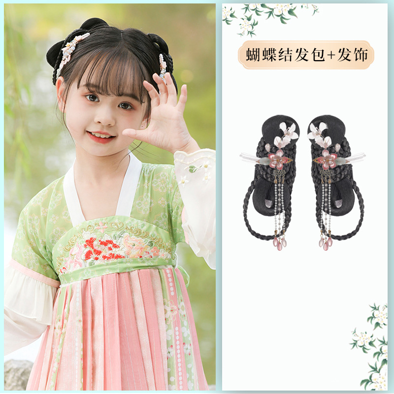 리본 헤어백 + 라이트 핑크 데이지