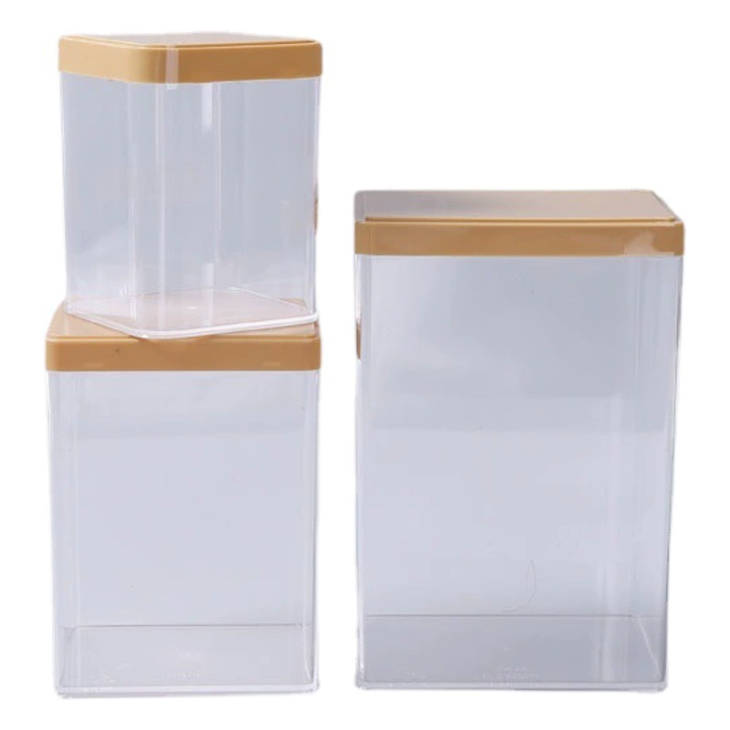 Квадратная акриловая коробка для товаров для здоровья герметичная Универсальная коробка для хранения товаров для здравоохранения Подарочная коробка Американского Женьшеня Cordyceps