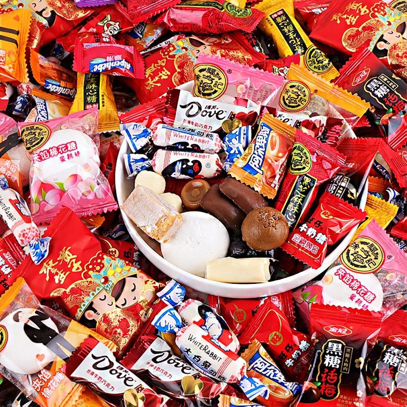 High-end wedding candy mixed 3kg bagged wedding candy net red wedding candy high-end engagement wedding candy bulk candy
