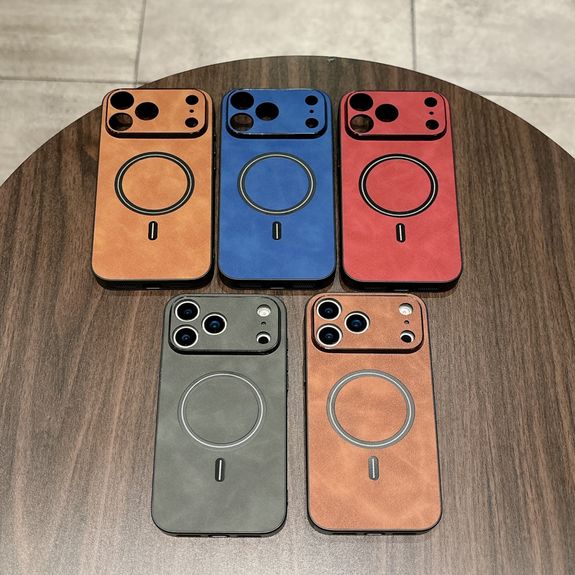 适用iphone17promax手机壳苹果16磁吸小羊皮15保护套17 air跨境14