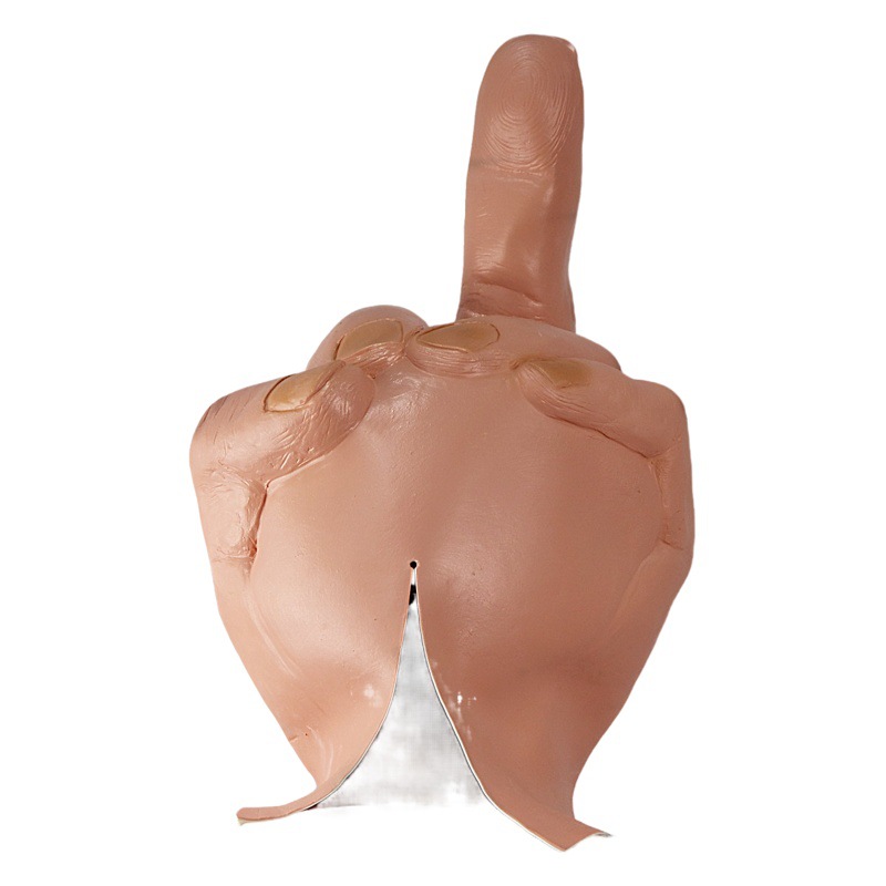 Máscara de dedo medio desdén Máscara de parodia de Halloween Barra de máscara de parodia de DJ