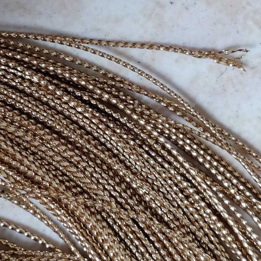 银黑双色绳淡金葱吊卡圆绳加宽塑料带深蓝葱丝扁型线带