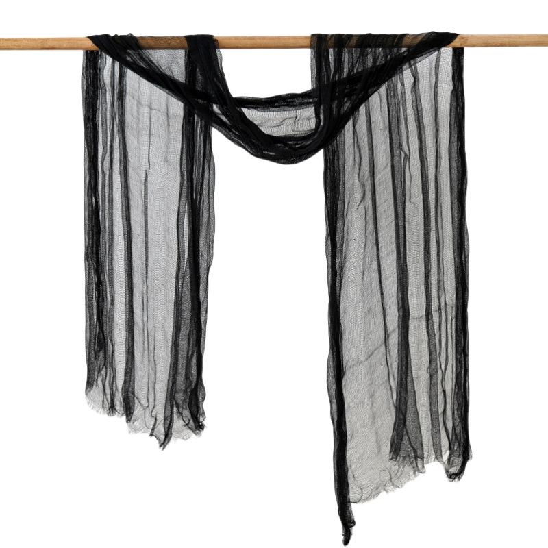 Suministro de gasa fina blanca de Halloween de Amazon Red de decoración de atmósfera de bruja de terror de Halloween transfronterizo