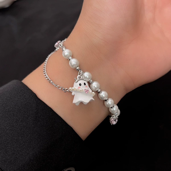 A2769 White Little Ghost Bracelet