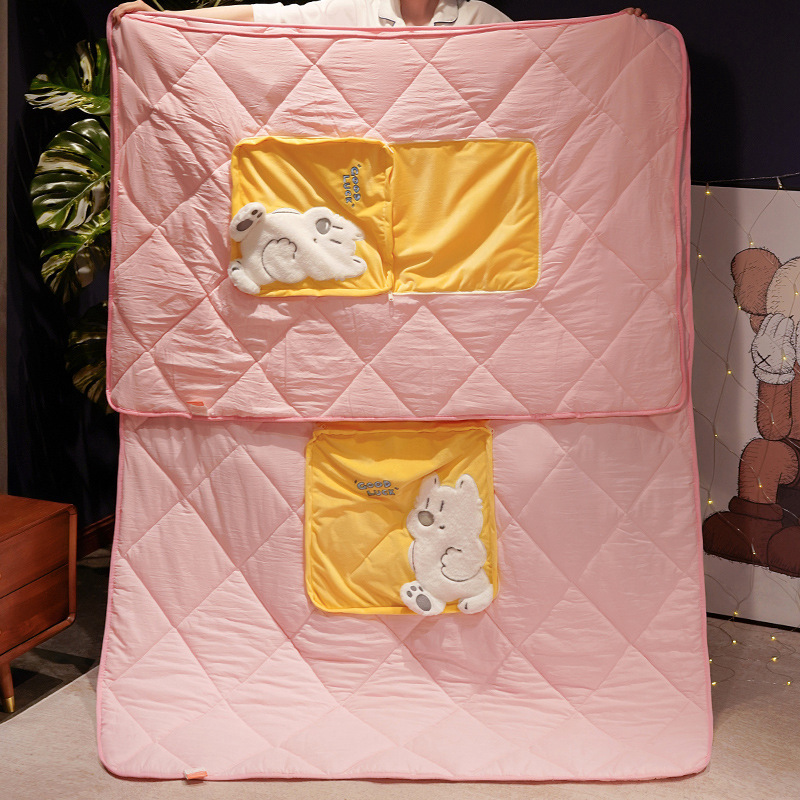 Almohada engrosada edredón de doble uso Oficina plegable siesta almohada manta dos-en-uno sofá coche almohada Coche