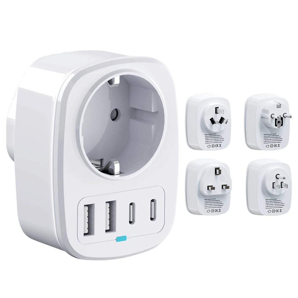 新品德标转国标转换插头欧标转美标转换插座转换器欧规转英规插头