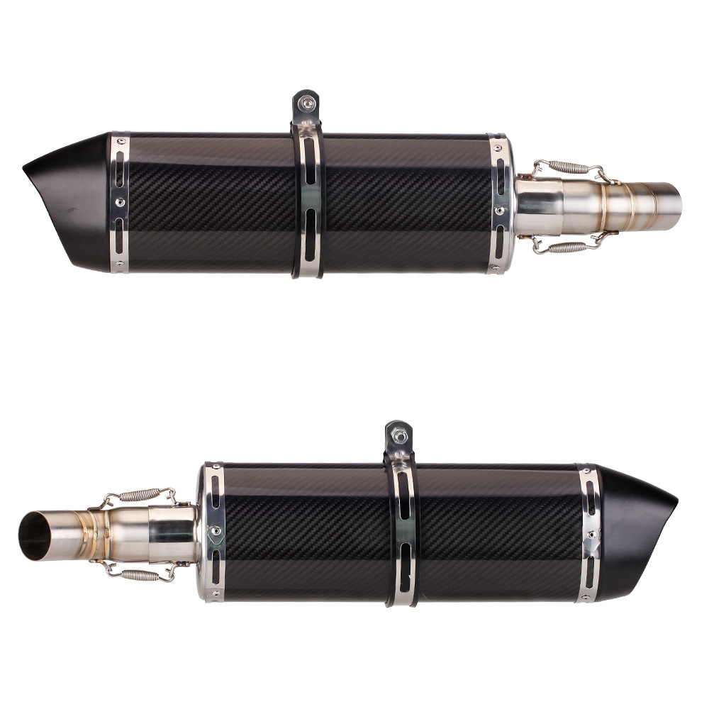 Suitable for Benelli lion cub 500 middle section modified tail section full carbon fiber exhaust pipe non-destructive installation straight up
