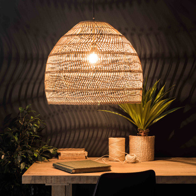 Japanese chandelier restaurant bar bedroom study lamp tea room rattan Chinese pastoral bed and breakfast tatami rattan chandelier