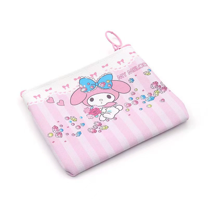 Sanrio, polyurethane small wallet, storage system, handheld small bag, card holder