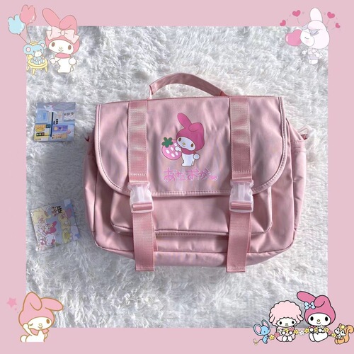 Japanese cute student large capacity jk Sanrio portable cross-body cinnamon dog Kuromi backpack uniform bag