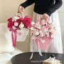 高档花店爱心情人节鲜花袋