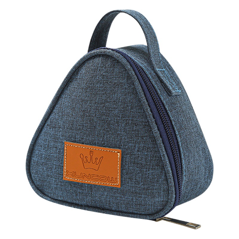 Nuevo triángulo bolsa de aislamiento mini papel de aluminio estudiante de la escuela primaria bolsa de bola de arroz lindo lonchera portátil japonés bolsa de almuerzo al aire libre