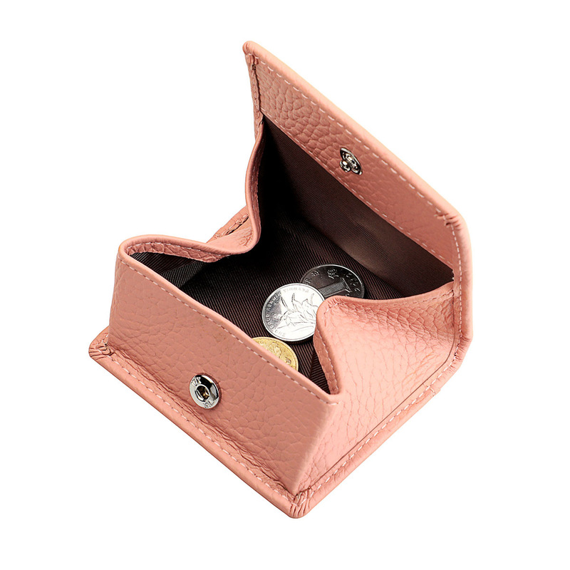 New Japanese Style Top Layer Cowhide Small Purse Mini Coin Buckle Storage Small Bag Men's and Women's Genuine Leather Small Coin Purse