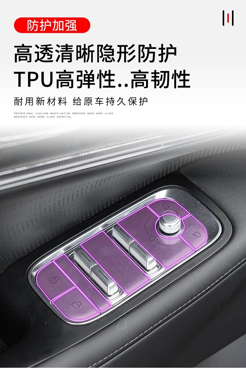 26 Types of Zeekr 8X Car Screen Dashboard Interior Stickers and Car Accessories Modified Paint Surface Transparent Tpu Protective Film