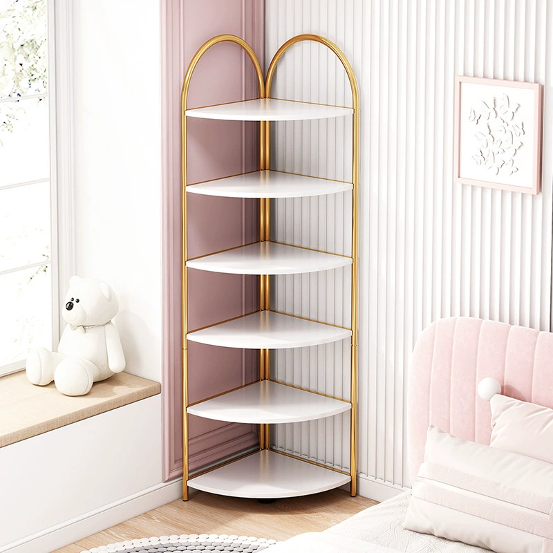 Книжная полка Напольная стеллаж для хранения Домашний Настенный Шкафчик для гостиной и спальни Простая многослойная стеллаж для хранения в скандинавском стиле