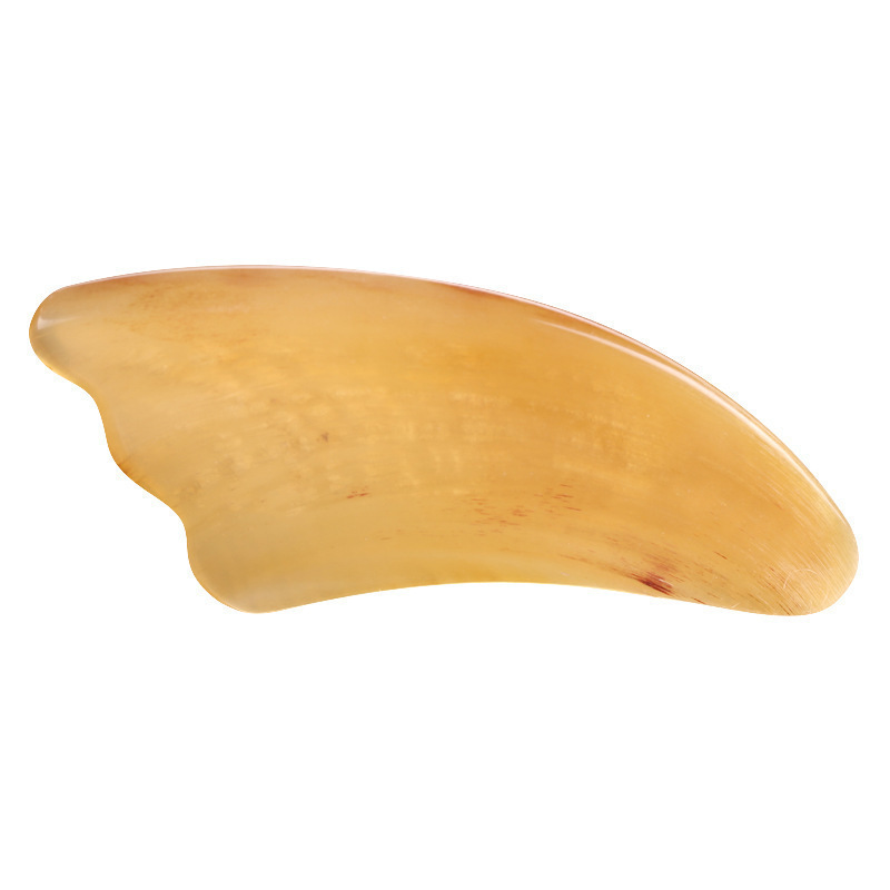 공장 도매 양 뿔 긁는 보드 두꺼운 대형 부티크 뿔 긁는 조각 마사지 스크레이퍼 뷰티 피스 홈