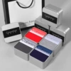 Small edge gradient four horse mouth (red + light gray + dark gray + dark blue)