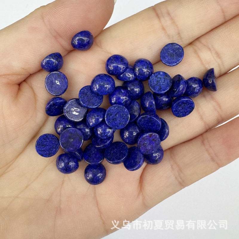 速売通爆金8mm天然石半円形戒面石パッチdiyビーズ部品卸売り