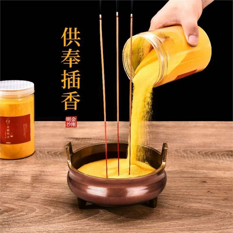Каштановый (Xiangsha) предмет: настольный станок для благовоний Jinyu Mingsha, серый Шангсян Сенг Канг, Будда, ароматный аромат, золотой песок