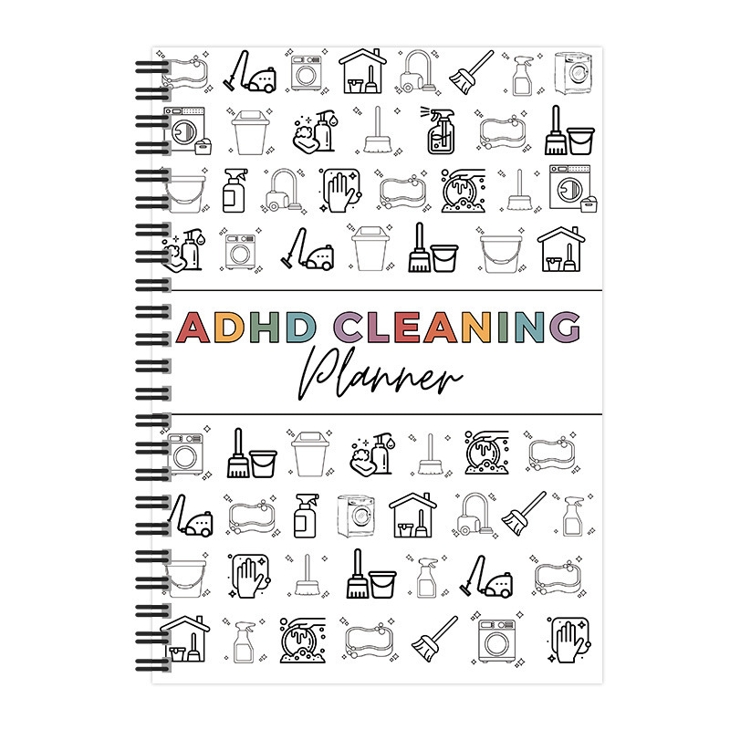 Amazon's New Product Adhd Cleaning Family Cleaning Schedule Annual Cleaning List Planner Coil Notebook