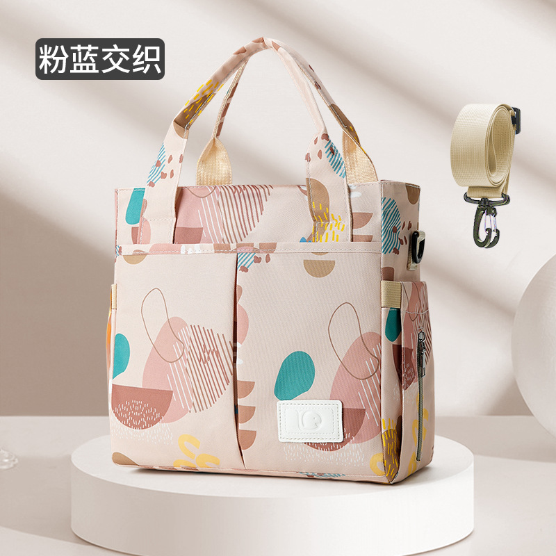 Entrelazado rosa y azul