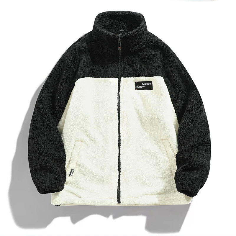 2024 новый кашемировый хлопчатобумажный костюм мужской осень-зима новый толстый стоячий воротник теплая куртка пара повседневная женщина большой размер