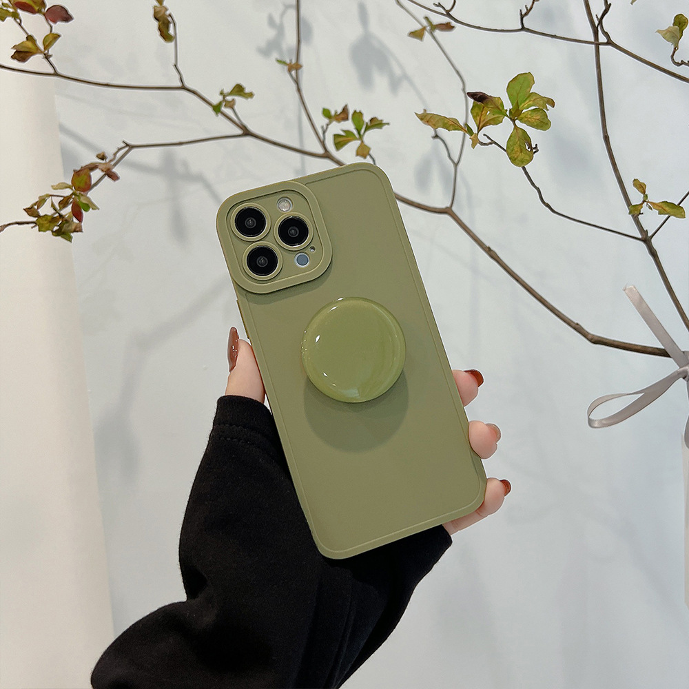 Retro plain color iPhone14 Apple mobile phone case 14pro ma