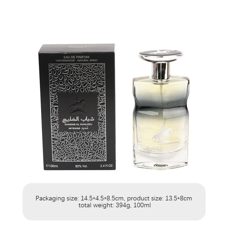 El perfume de mujer transfronterizo de comercio exterior dura 100 ml de incienso de madera, el perfume árabe de Oriente medio, el perfume de renombre masculino