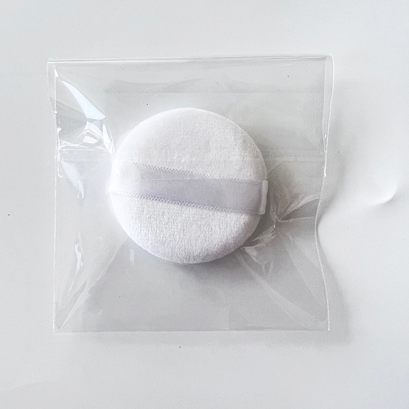 超柔水晶絨毛黒色短毛散粉蜜粉専用エアマットスポンジトランペット円形乾粉定化粧散粉|undefined