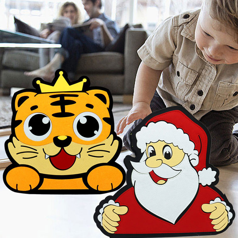 Montessori dinosaurio sentía tablero de aprendizaje ocupado Junta educación de la primera infancia niños Ilustración rompecabezas fieltro tablero de educación temprana Tablero de aprendizaje